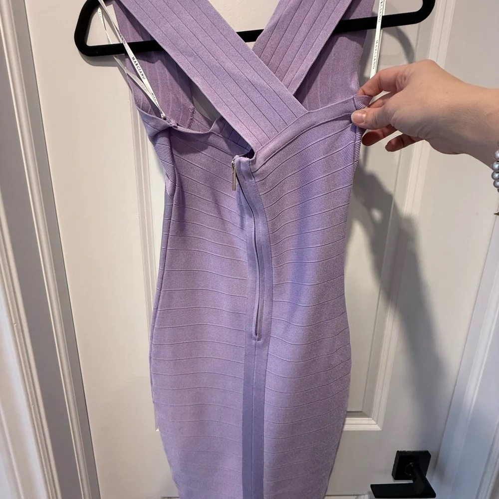 Marciano Lilac Sleeveless Bandage Midi Dress - Women - Picture 2 of 3